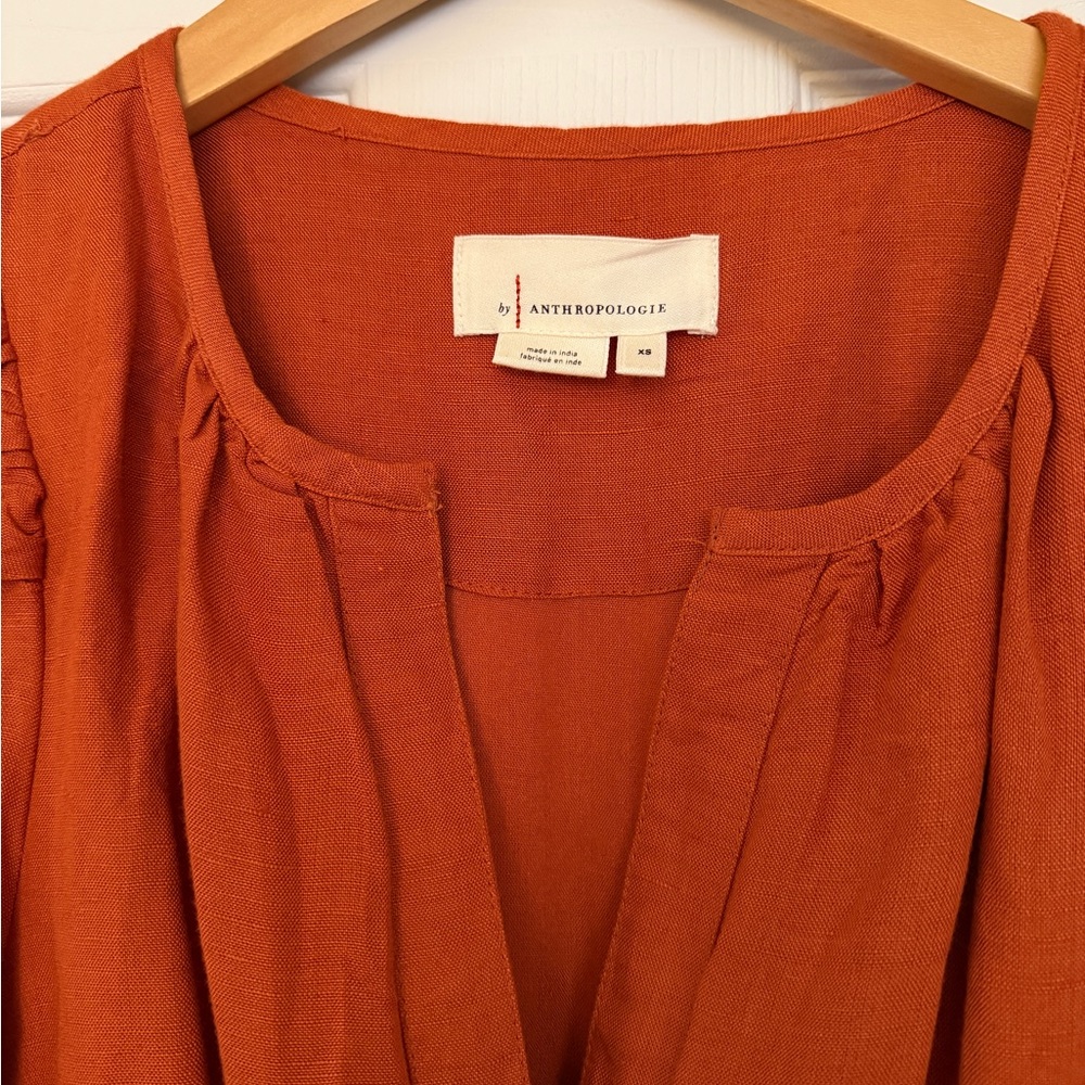 Anthropologie Somerset Linen Maxi Dress XS - Picture 2 of 7
